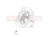 YAMAHA X-City 250 VP 250 VP250 X-CITY 250 (5B23) 2009 REAR WHEEL