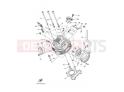 YAMAHA YFM 250 Big Bear YFM250 YFM25BY BIG BEAR 250 1P0K 2009 CYLINDER HEAD