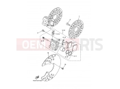 YAMAHA YFM 250 Big Bear YFM250 YFM25BY BIG BEAR 250 1P0K 2009 FRONT BRAKE CALIPER