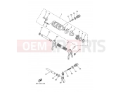 YAMAHA YFM 700 Grizzly YFM700FWAD YFM7FGPY GRIZZLY 700 FI 43P3 2009 SHIFT CAM & FORK