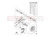YAMAHA YFM 700 Grizzly YFM700FWAD YFM7FGPY GRIZZLY 700 FI 43P3 2009 REAR WHEEL