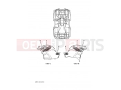 YAMAHA YFM 700 Grizzly YFM700FWAD YFM7FGPY GRIZZLY 700 FI 43P3 2009 GRAPHICS