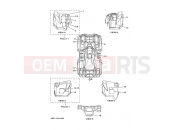YAMAHA YFM 700 Grizzly YFM700FWAD YFM7FGPY GRIZZLY 700 FI 43P3 2009 EMBLEM & LABEL 4