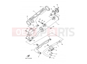 YAMAHA YFM 350 Wolverine YFM350AS YFM350XY WOLVERINE 2WD 3D59 2009 EXHAUST