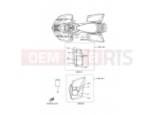 YAMAHA YFM 350 Wolverine YFM350AS YFM350XY WOLVERINE 2WD 3D59 2009 EMBLEM & LABEL 1