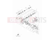 YAMAHA YFM 550 Grizzly YFM550FWAD YFM5FGPY GRIZZLY 550 FI 34D3 2009 FRONT DIFFERENTIAL