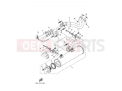 YAMAHA YXR 700 Rhino YXR700F YXR70FHY RHINO 700 FI 5B4V 2009 EXHAUST