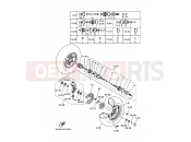 YAMAHA YFM 350 Grizzly YFM350FWA GRIZZLY 350 38P2 2009 FRONT WHEEL