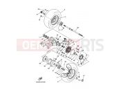 YAMAHA YFM 350 Grizzly YFM350FWA GRIZZLY 350 38P2 2009 REAR WHEEL