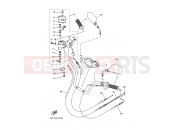 YAMAHA YFM 350 Grizzly YFM350FWA GRIZZLY 350 38P2 2009 STEERING HANDLE & CABLE