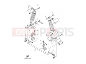 YAMAHA YXR 700 Rhino YXR700F YXR70FSEPY RHINO 700 FI 5B4S 2009 REAR SUSPENSION