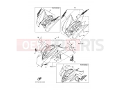 YAMAHA YFM 350 Raptor YFM350 YFM350R 5YTY 2009 EMBLEM & LABEL 2