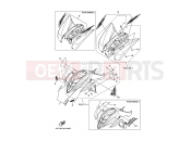 YAMAHA YFM 350 Raptor YFM350 YFM350R 5YTY 2009 EMBLEM & LABEL 3