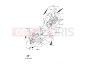 YAMAHA YFM 350 Raptor YFM350 YFM350R 5YTY 2009 EMBLEM & LABEL 4