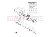 YAMAHA YFM 550 Grizzly YFM550FWAD YFM5FGPY GRIZZLY 550 FI 34D7 2009 FRONT WHEEL 2