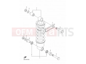 YAMAHA XJ6 N Diversion Naked XJ6N XJ6 (20S2) 2009 REAR SUSPENSION