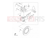 YAMAHA XJ6 N Diversion Naked XJ6N XJ6 (20S2) 2009 REAR BRAKE CALIPER