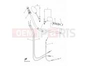 YAMAHA XJ6 N Diversion Naked XJ6N XJ6 (20S2) 2009 STEERING HANDLE & CABLE
