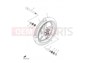YAMAHA FZ1-N Fazer Naked FZ1-N FAZER NAKED (2D1J) 2009 FRONT WHEEL