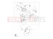 YAMAHA FZ6-N Fazer Naked FZ6-NAHG FZ6 NAKED ABS HG (5S44) 2009 REAR BRAKE CALIPER