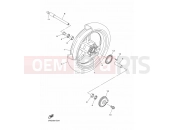 YAMAHA FJR 1300 FJR1300A (3P6K) 2009 FRONT WHEEL