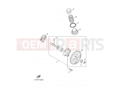 YAMAHA Cygnus XC 125 XC125 CYGNUS (4P93) 2008 OIL PUMP