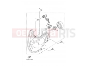 YAMAHA Cygnus XC 125 XC125 CYGNUS (4P93) 2008 HEADLIGHT