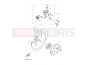 YAMAHA Aerox 50 YQ 50 YQ50 AEROX (3C6P) 2008 REAR BRAKE CALIPER