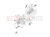 YAMAHA YFM 350 Raptor YFM350 YFM350R 5YTU 2008 EMBLEM & LABEL 5