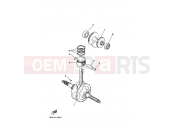 YAMAHA YFM 125 Grizzly YFM125A GRIZZLY 125 1C5K 2008 CRANKSHAFT & PISTON