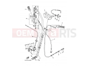 YAMAHA YFM 125 Grizzly YFM125A GRIZZLY 125 1C5K 2008 STEERING HANDLE & CABLE
