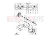 YAMAHA YFM 660 Grizzly YFM660FWA GRIZZLY 23D3 2008 REAR WHEEL