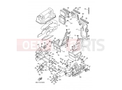 YAMAHA YXR 700 Rhino YXR700F YXR70FX RHINO 700 FI 5B43 2008 SIDE COVER