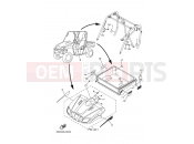 YAMAHA YXR 700 Rhino YXR700F YXR70FX RHINO 700 FI 5B43 2008 EMBLEM & LABEL 2