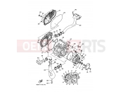 YAMAHA YFM350AS YFM35XX WOLVERINE 2WD 3D57 2008 CRANKCASE COVER 1