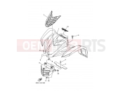 YAMAHA YFM350AS YFM35XX WOLVERINE 2WD 3D57 2008 FRONT FENDER