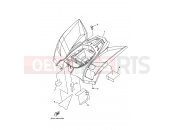 YAMAHA YFM350AS YFM35XX WOLVERINE 2WD 3D57 2008 REAR FENDER