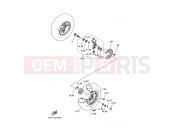 YAMAHA YFM350AS YFM35XX WOLVERINE 2WD 3D57 2008 FRONT WHEEL