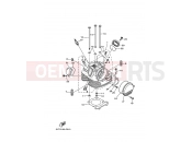 YAMAHA YFM 350 YFM350 5YTV 2008 CYLINDER HEAD
