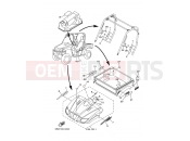YAMAHA YXR 700 Rhino YXR700F YXR70FSP2X RHINO 700 FI 5B4G 2008 EMBLEM & LABEL 3