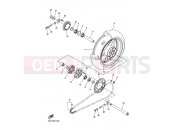 YAMAHA FZ1-N Fazer Naked FZ1-NA FAZER NAKED ABS (22C2) 2008 REAR WHEEL
