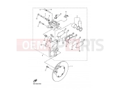 YAMAHA FZ1-N Fazer Naked FZ1-NA FAZER NAKED ABS (22C2) 2008 REAR BRAKE CALIPER