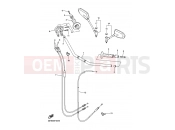 YAMAHA FZ1-N Fazer Naked FZ1-NA FAZER NAKED ABS (22C2) 2008 STEERING HANDLE & CABLE