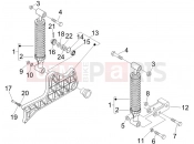 PIAGGIO Beverly 125 Rear suspension - Shock absorber/s