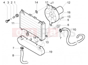 PIAGGIO Beverly 125 RST Coolant radiator
