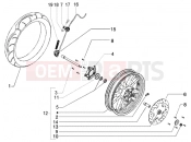 PIAGGIO Beverly 125 RST Fronr wheel