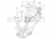 PIAGGIO Beverly 125 RST 4T 4V ie sisak tartó - ülés alatt