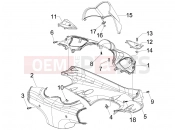 PIAGGIO Beverly 125 Sport kormány burkolat