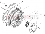 PIAGGIO Beverly 125 Sport hátsó kerék