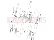 PIAGGIO Beverly 125 Tourer Fork's components (MVP)